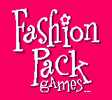 Barbie Fashion Pack Games title screen for GameBoy Color